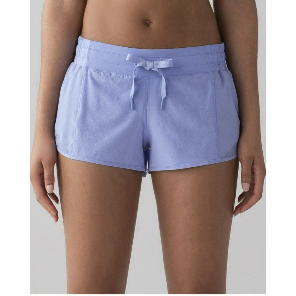 Lululemon Hotty Hot Short (2 1/2" ) Hydrangea Blue Sz 10 EUC